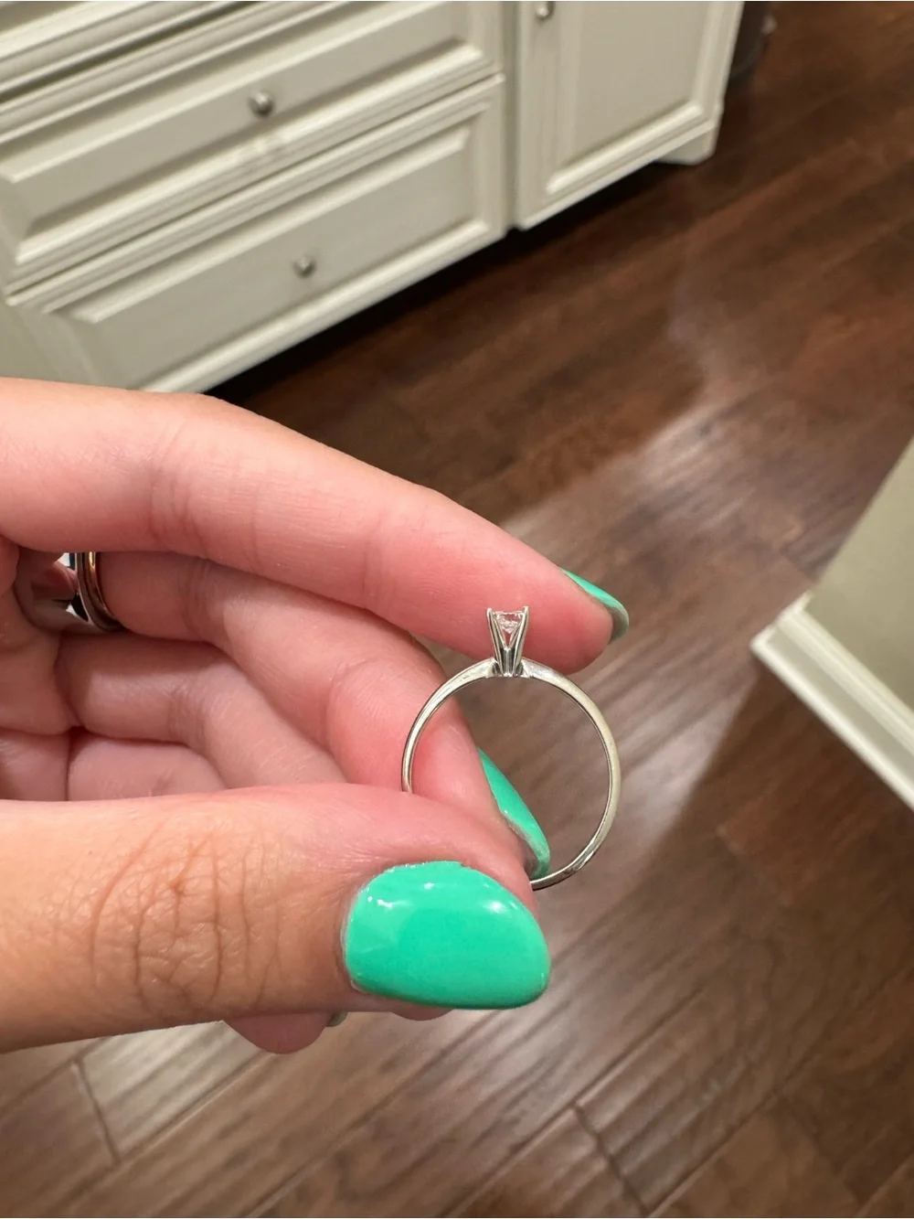 14K White Gold Ring